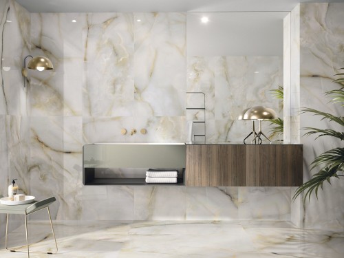 Carrelage Sol Effet Marbre Coloré Nacre 60x120 Conus InstaHouse ONICE APE mur sol salle de bain